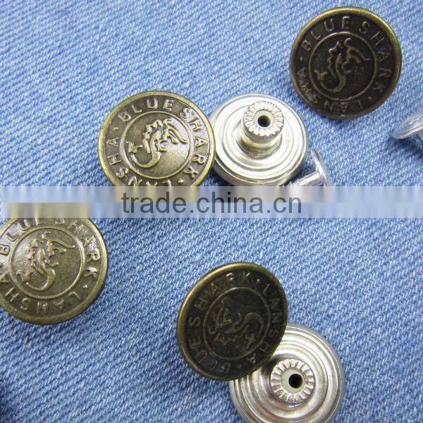 machinery of buttons for jeans