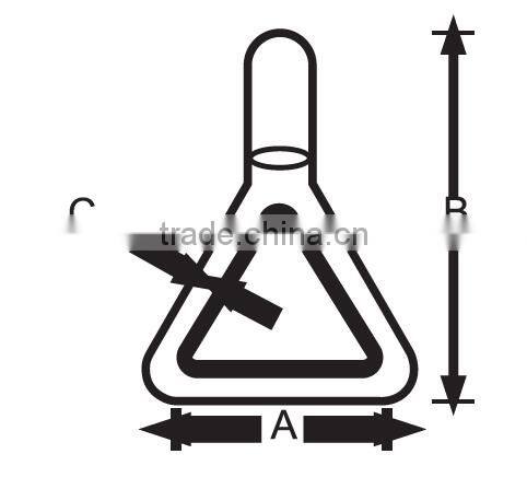 metal single J hook for 35mm lashing belt(cargo lashing)