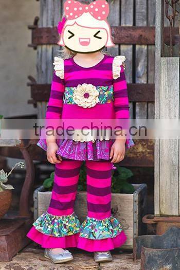 Wholesale newborn girl cotton petti romper valentine gift boutique outfits infant damask ruffle romper