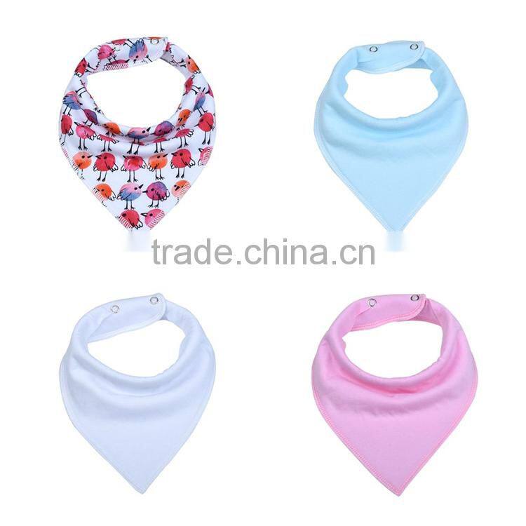 new style baby bandana bibs with button