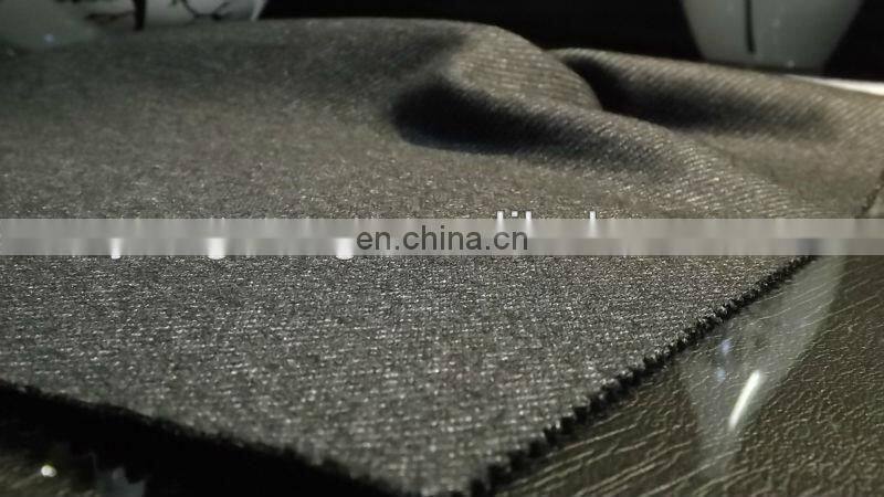 Knit wool polyester thread fabric