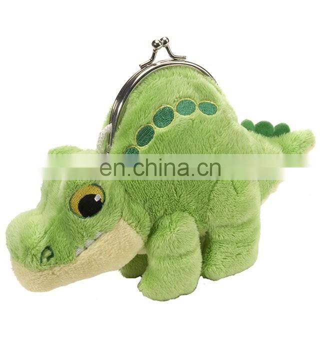 2017 best saling stuffed dinosaur money clip wallet