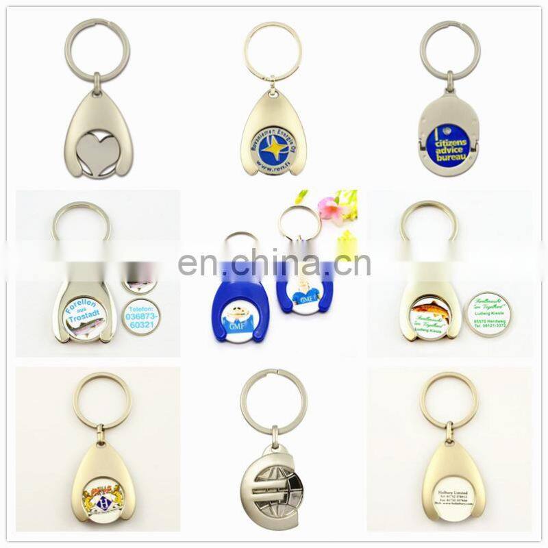 Customized zinc alloy trinket key ring with logo
