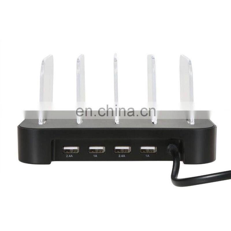 amazon 2018 4 port usb charger multi port fast charging for mobile phone charging stand