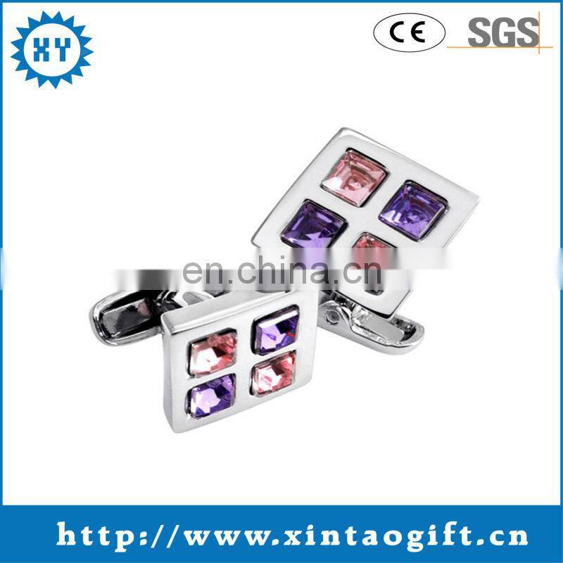 Promotional 2017 cheap custom cufflinks long sleeve shirt