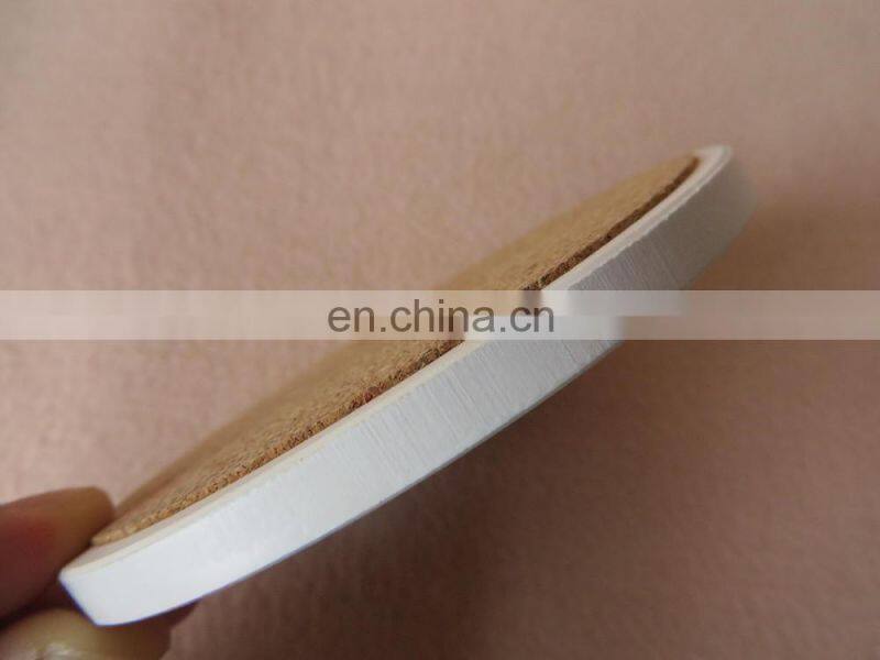 Table decoration cork backed ceramic coaster with sublimation logo