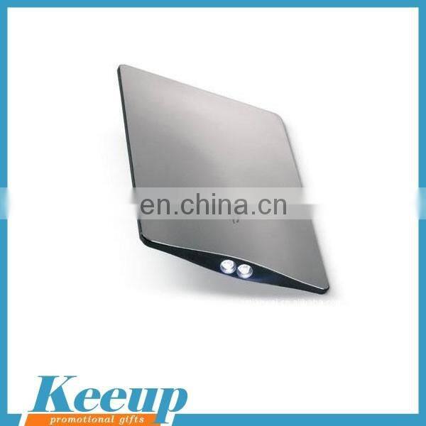 Hot sale Logo Branded mini pocket led credit card rechargeable flashlight /lamp for Promo gifts