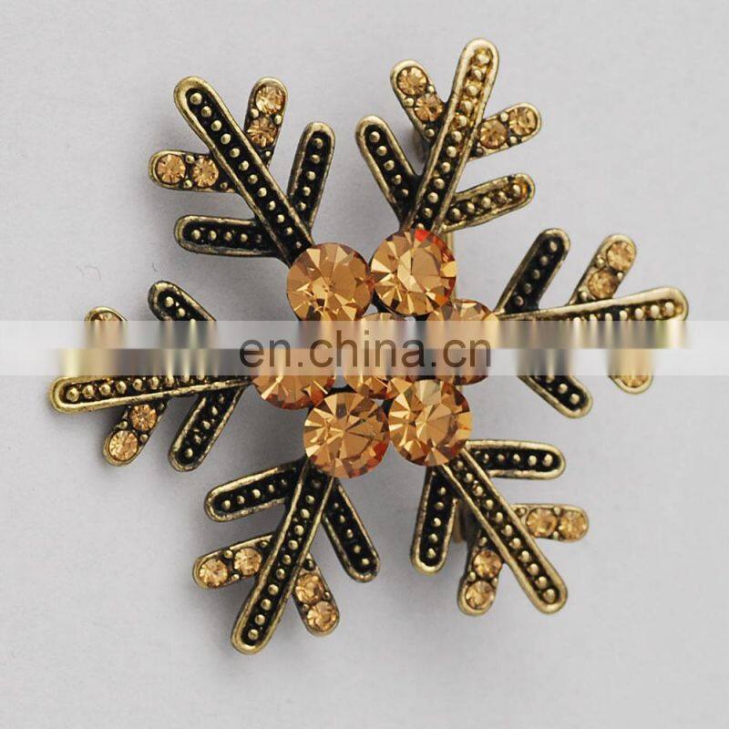 high quality cheap wholesale crystal stone custom brooch lapel pin flower