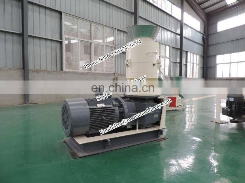 Rice husk 1-1.5Ton / Hour Rice Husk Ring Die Wood Pellet MachVertical Ring Die Pellet Mill production line