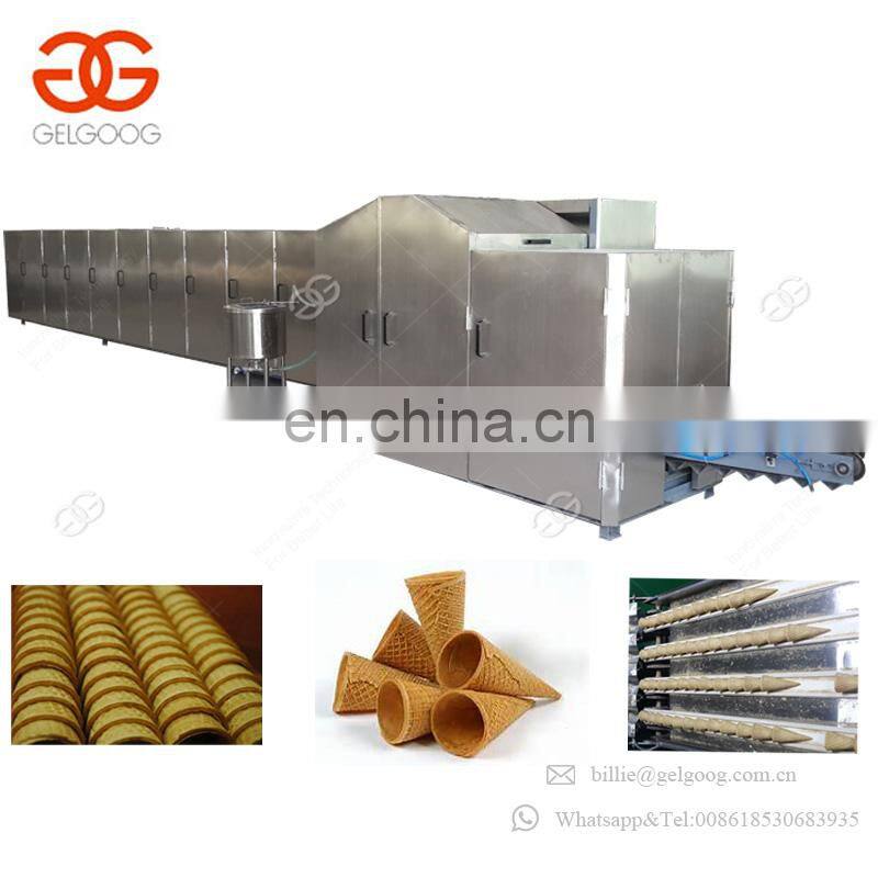 Commercial Ice Cream Snow Cone Making Equipment Machinery Sugar Cone Baking Machine Price