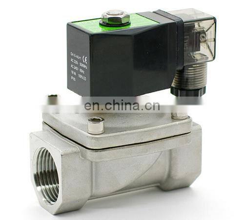 Solenoid valve stainless steel 12 volt normally open 15mm