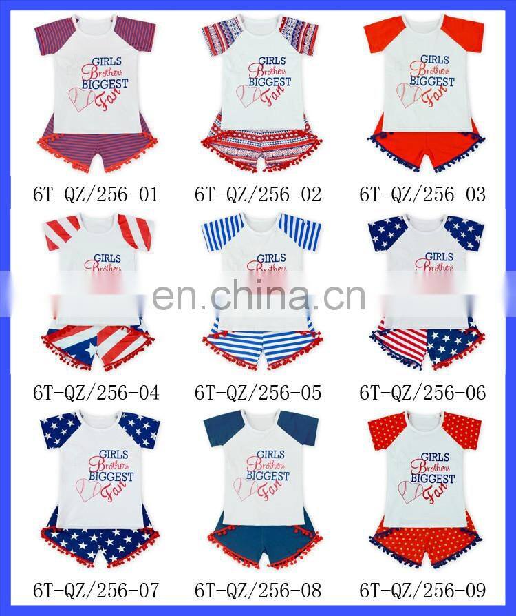 USA Star 4th of July Outfit Children Patriotic Clothing 2019 Summer Boys Boutique Clothing