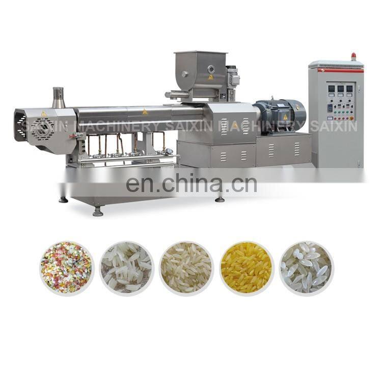 China jinan saixin Instant Nutritional artificial Reconstituted rice porridge making extruder machine