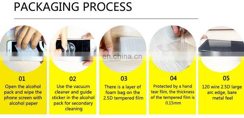 Promotion Product Tempered Glass Screen Protector for iPhone 6/7/8/10/11 Full Covered 2.5D cell phone glass screen protector