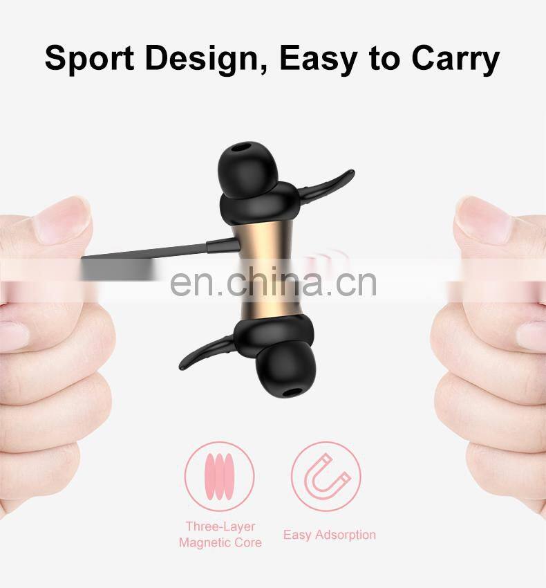 In-Ear Wireless V4.2+EDR Earphones Headphone with Build-in Mic Magnetic Attraction Bluet ooth Earphone