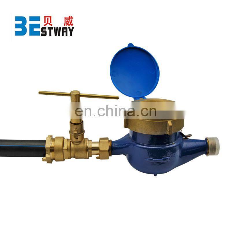 Brass Anti-Fraud Lockable Ball Valve for HDPE pipe