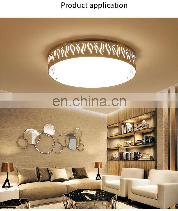 Modern LED Ceiling Light Round Bedroom Simple Living Restaurant Lighting