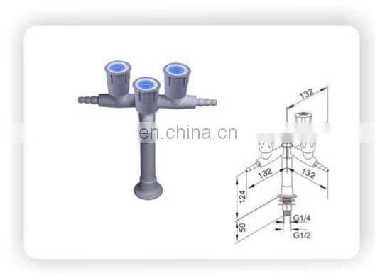 UFU Laboratory Deck Mounted Triple Outlet Faucet