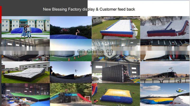 Inflatable big stunt jump air bag jumping safely air bag for freestyle