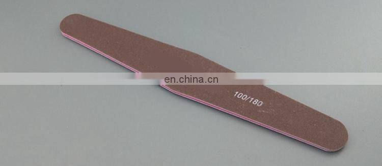 Professional Round abrasive wooden Custom Printed 80 100 150 180 240 grit finger nail file Japan with logo
