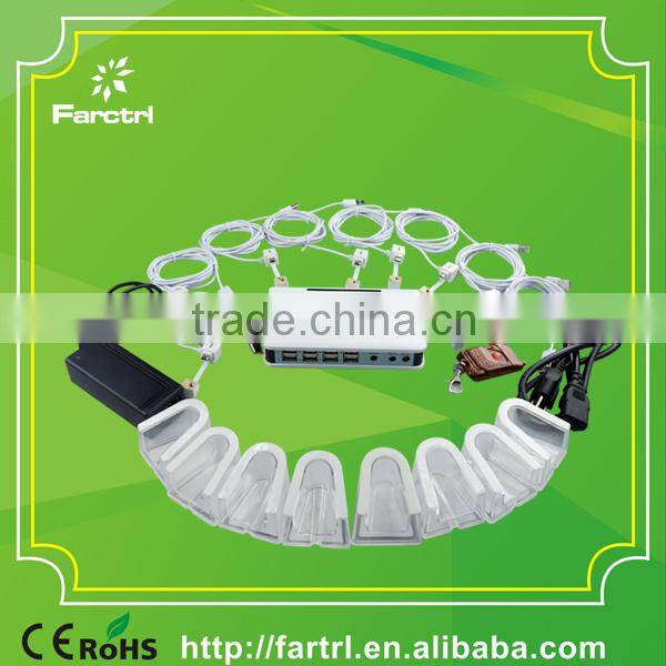 100% secure for retails store Security Mobile Phone Anti-theft Mount With 10 Ports Charger