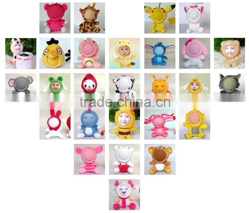 Wholesale diy 3d photo face doll your face doll print machine Heart rose rabbit 14CM 3d face doll maker Promotion
