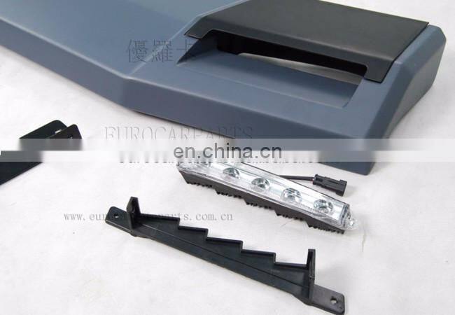 W463 front roof spoiler fit for MB G-class W463 G500 G550 G55 G63 to B-style front roof spoiler PU W463 spoiler with led