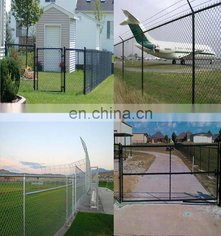 High quality used chain link fence panels in metal wire mesh