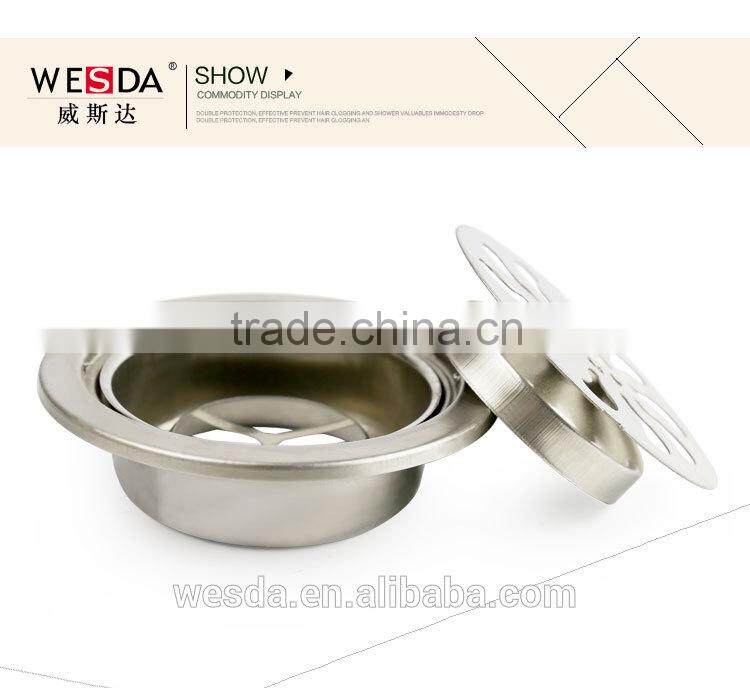 Wesda hot sale Stainless Steel Mirror Polished Floor Drain