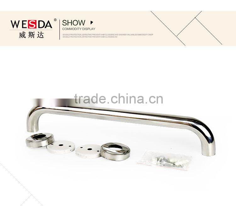 WESDA Toilet safety handrail,bathroom handicap stainless steel grab bar