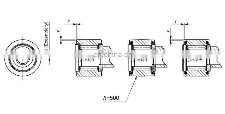 CFE 12-1 VBUUR CFE 12-1 VBUU Japanese standard Eccentric type Cam Follower Full Complement type With Hexagon Hole CFE 12-1 VBUUR