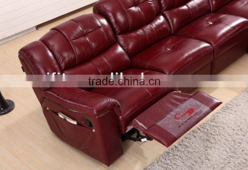 AK-C03A genuine electric leather recliner chairs