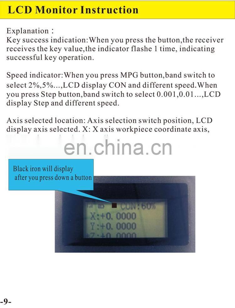 WHB04B-6 6 Axis XHC Usb Wireless Mach3 Remote MPG Pendent CNC pendant USB Handwheel