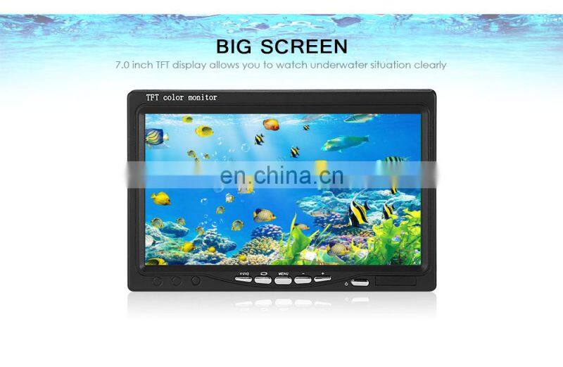30M 1000TVL Fish Finder Underwater Fish Finder with 7.0 Inch Display Professional Fishing Camera 15 Infrared Bulbs 15 White LEDs
