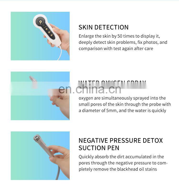 2020 New Arrival Water Oxygen Jet Facial Machine Skin Test Deep Cleaning Hydration Lifting Skin Care Beauty Instrument