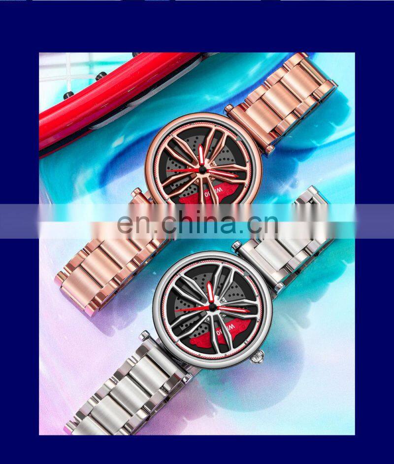 SANDA P1074 Men Quartz Watches Analog Rotating Wheel Waterproof Luxury Brand Men Wrist Watches