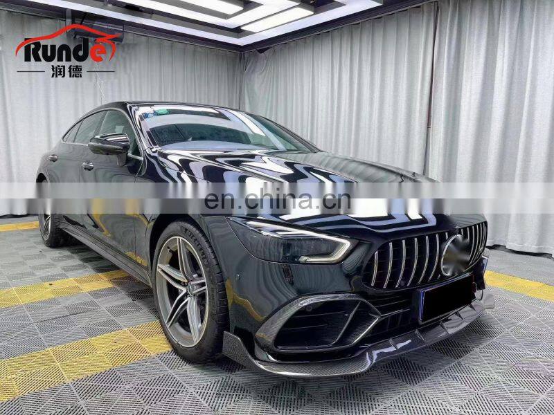 Runde Top Quality For Mercedes-Benz AMG GT50 GT53 Upgrade Brabus Style Carbon Fiber Body Kit Front Lip Rear Diffuser Spoiler