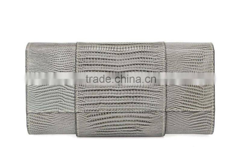 high grade lizard wallet high capacity cow leather long style wallet multi bags purse male fashion women money bag