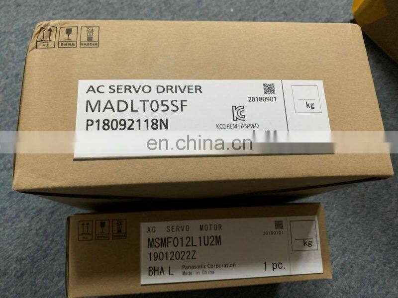 Panasonic Servo Motor and Driver MADLT05SF+MSMF012L1U2M Original Cheap A6 Panasonic 100w Servo