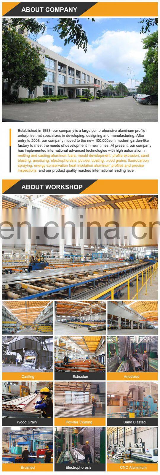 Black anodized CNC aluminum extrusion profile large aluminium heat sink enclosure