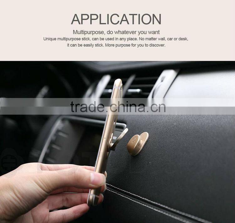 TOTU Multiple Color Zinc Alloy Metal 360 degree rotation Ring Holder for Mobile Phone