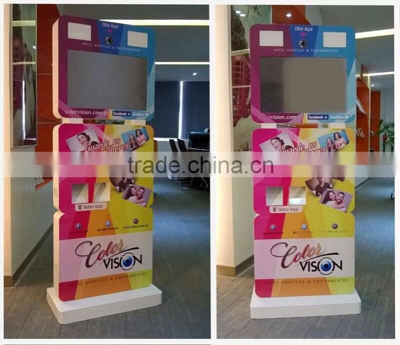 Portable Cabins touch screen photo kiosk with self design software