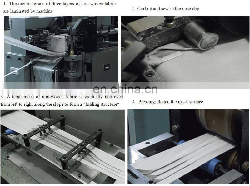 Full Automatic Surgical Mask Making Machine Face Mask Making Machines Madical Masks Production Line