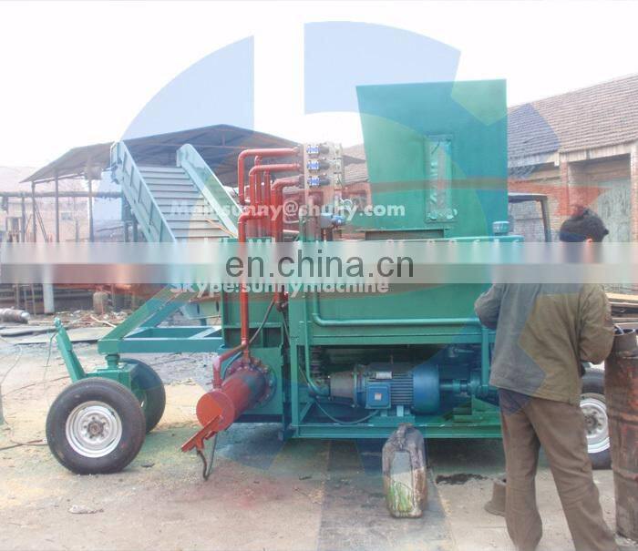 Full automatic hydraulic system wood sawdust wood shavings baler machine for sale