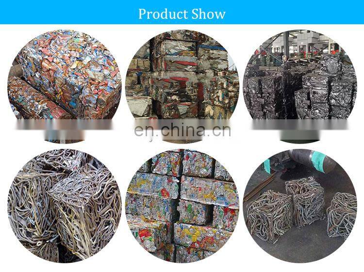 machine manufacturers metal scrap aluminum baler machine press for waste metal