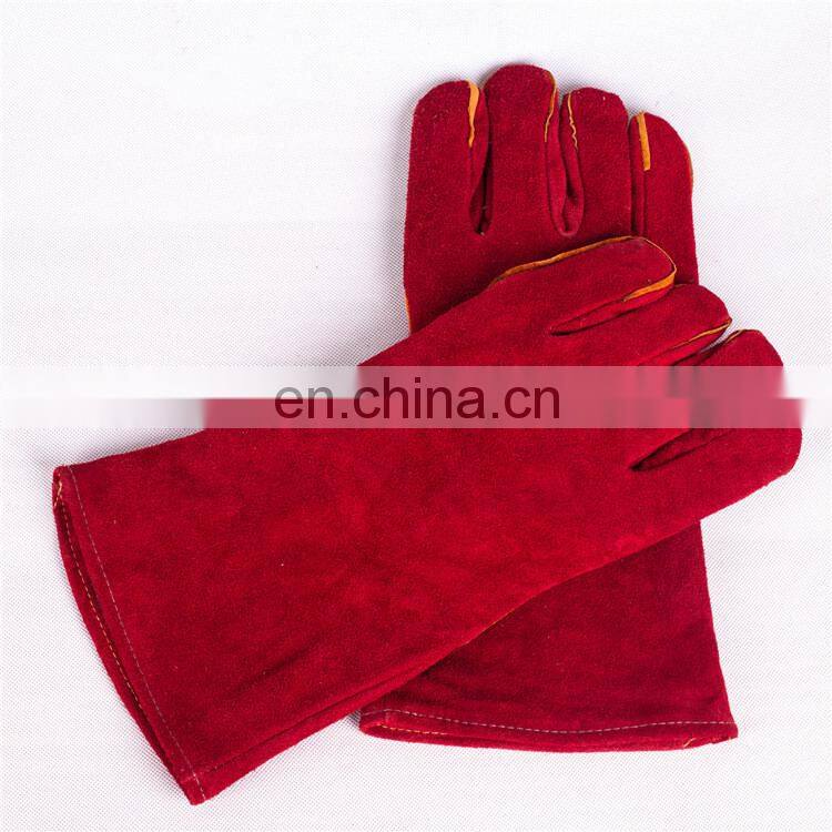Wholesale Cheap Cowhide Split Leather working safety driving gloves welding