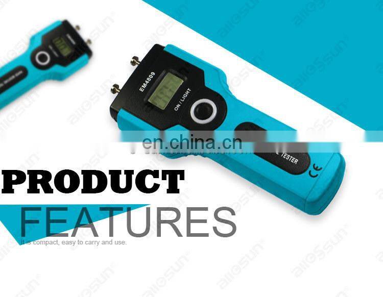 All-Sun EM4809 Stable Paper Moisture Meter Non-destructive Probe Paper Hygrometer Practical Moisture Tester