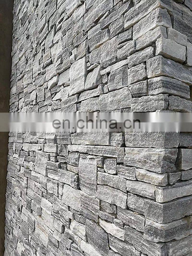 high quality siding exterior face concrete natural grey cement natural cultural stone veneer panel wall tiles cladding