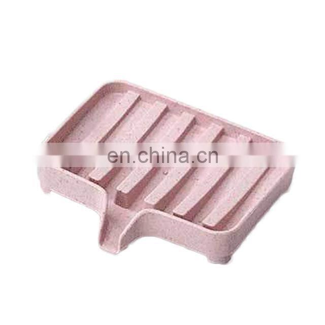 PP Wheat Straw Storage Rack Drain Soap Box Tray Soapbox Shower Soap Tray Tool Soap Dish Plate Holder