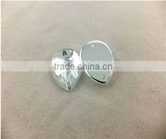 Drop Shape Ab Crystal Plastic Stone